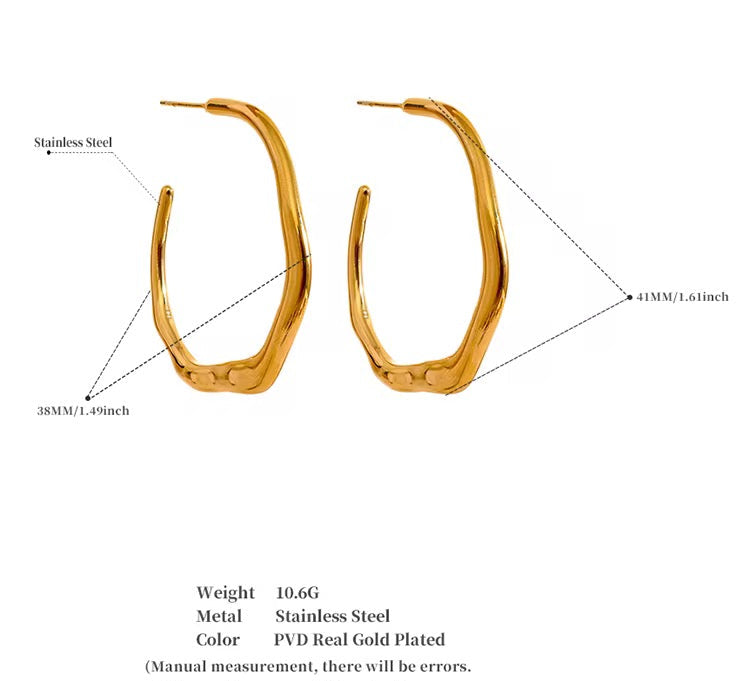 Dahlia Open Sculpt Hoops
